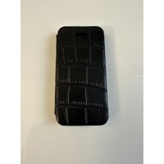 MAGNIFIQUE ETUI RABAT NOIR AVEC MIROIR IPHONE 5 / 5S / SE